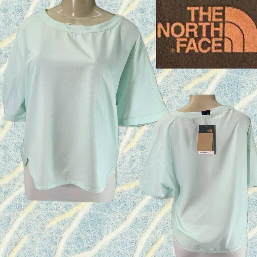 The North Face L Moonlight Jade Crew Neck Relaxed Fit FlashDry Short Sleeve Tee